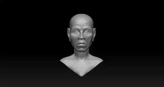 African man for 3d printing