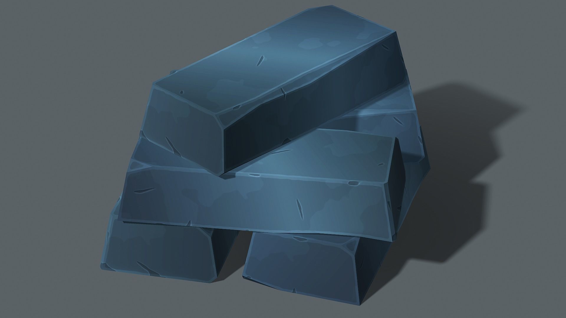 Stylized Medieval Bullion - PBR Game Ready Low-poly 3D model_8