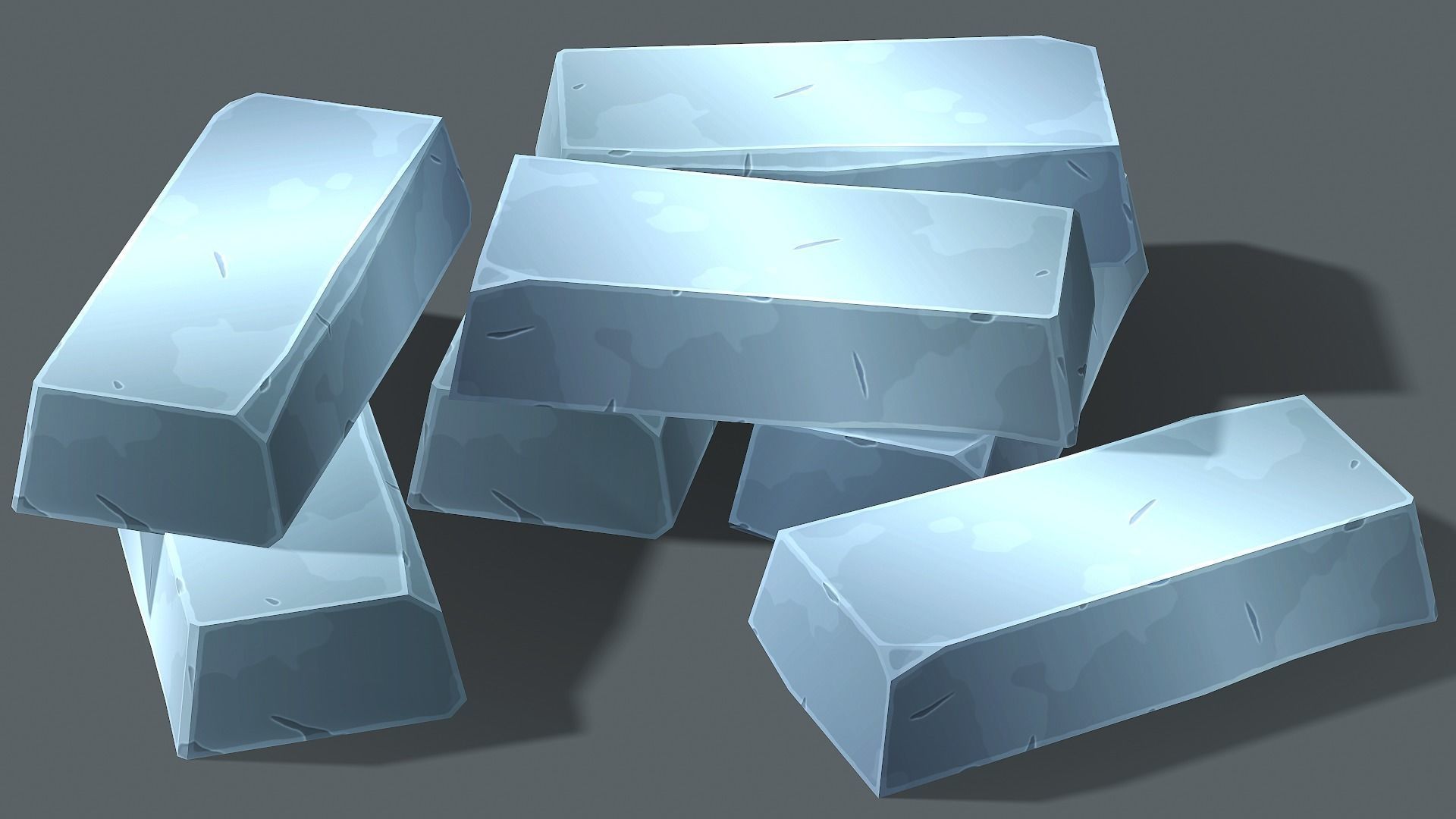 Stylized Medieval Bullion - PBR Game Ready Low-poly 3D model_11