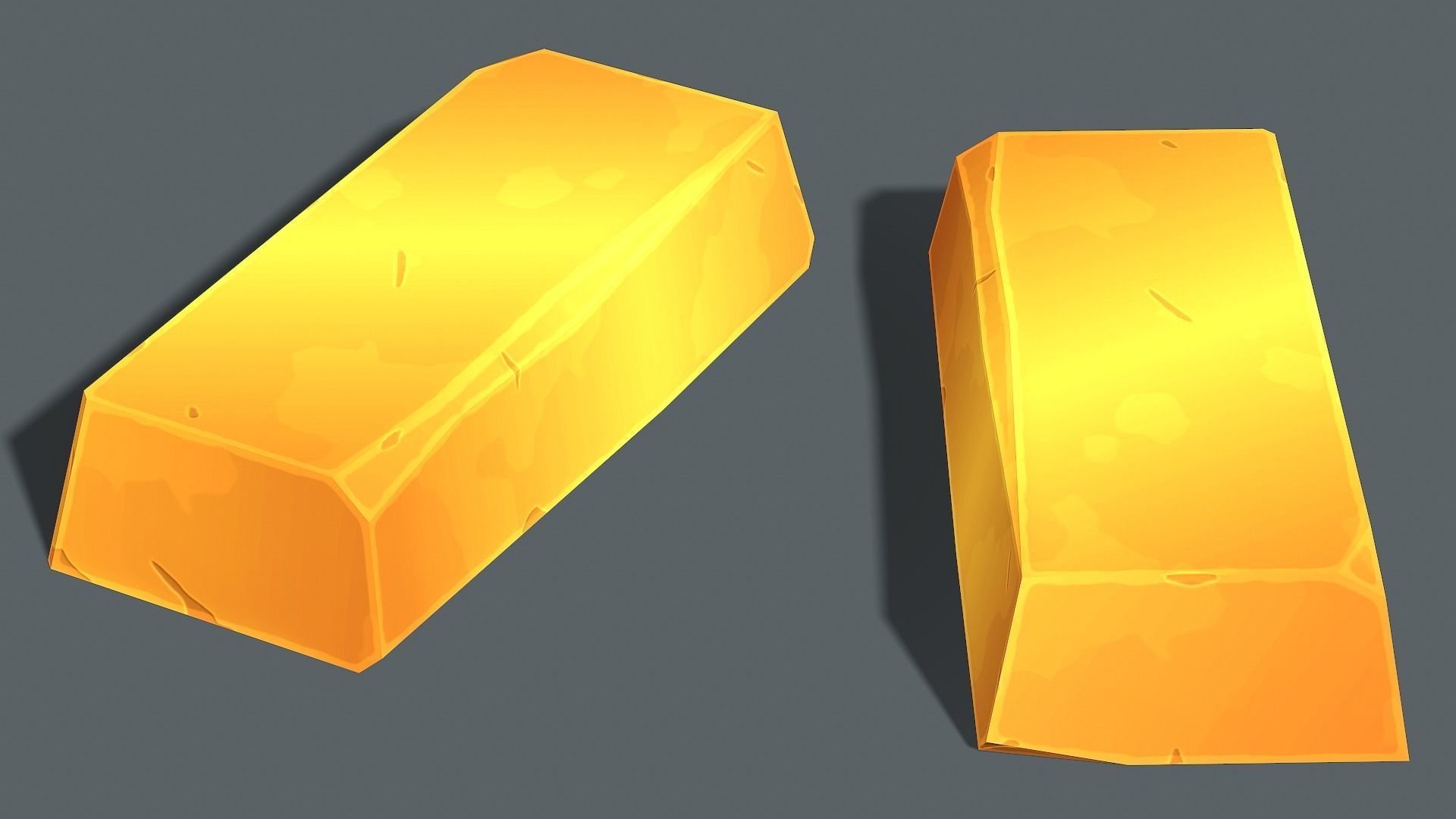 Stylized Medieval Bullion - PBR Game Ready Low-poly 3D model_5