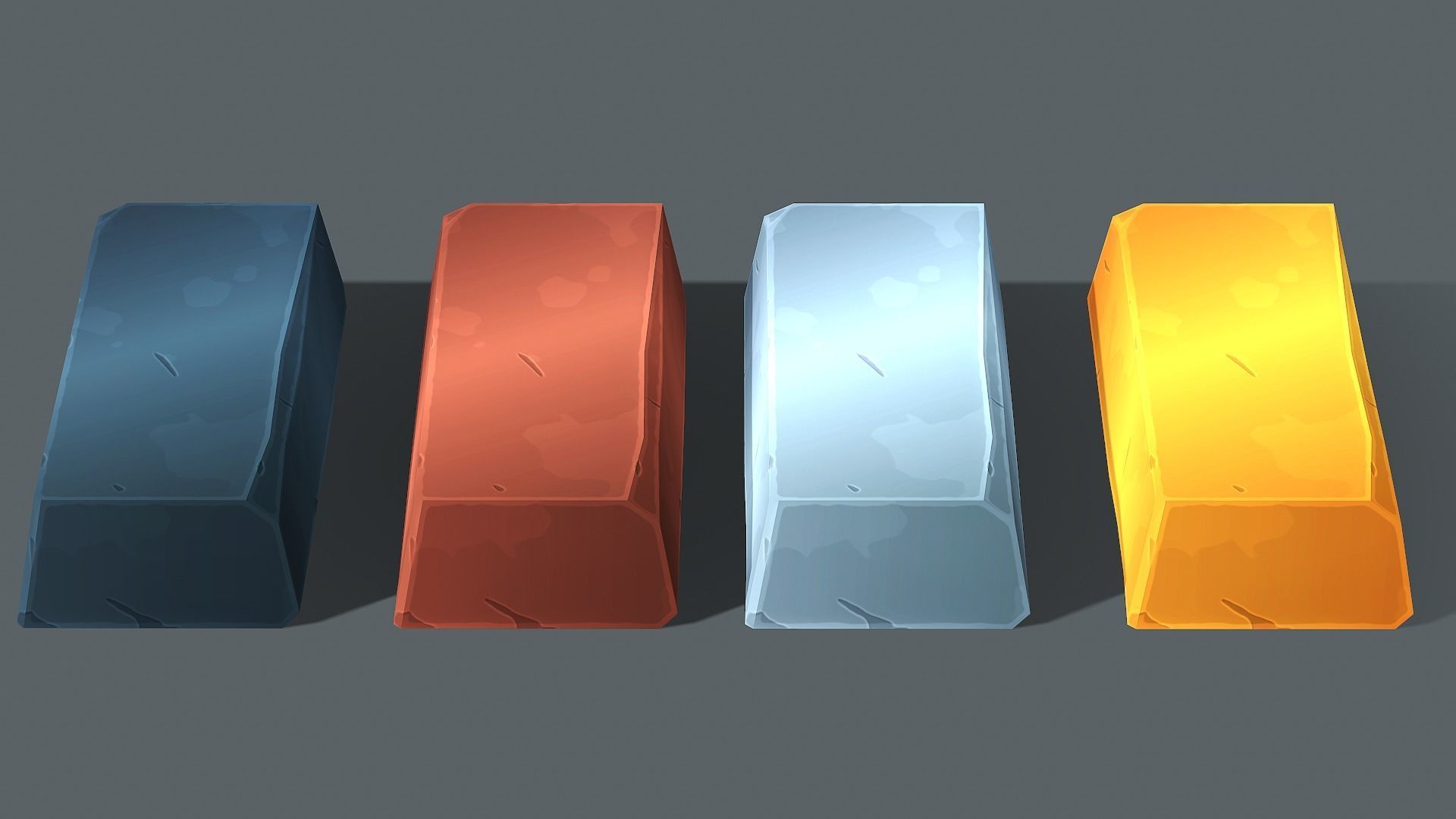 Stylized Medieval Bullion - PBR Game Ready Low-poly 3D model_6