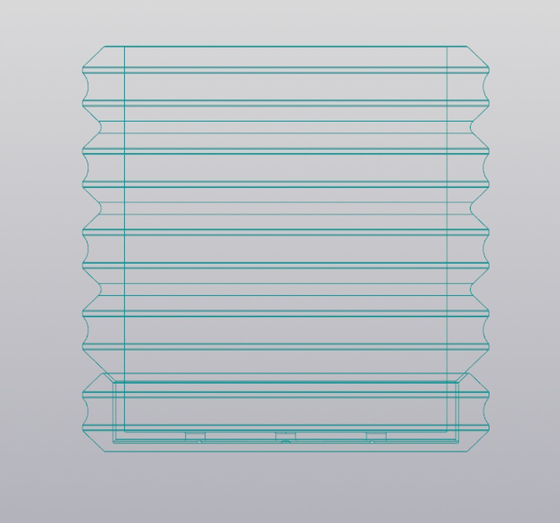 Planter Wave 3D print model_2