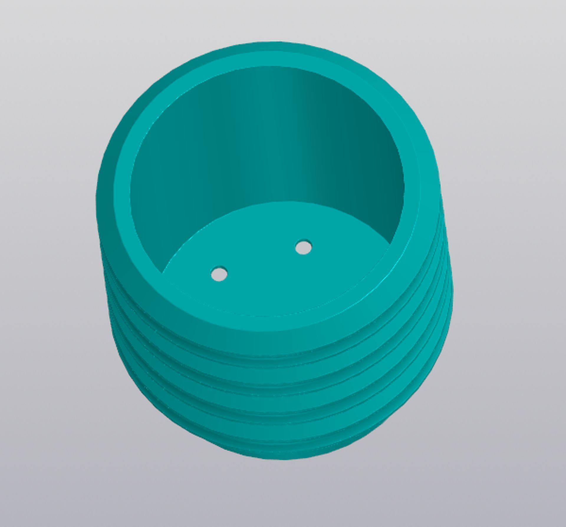 Planter Wave 3D print model_6