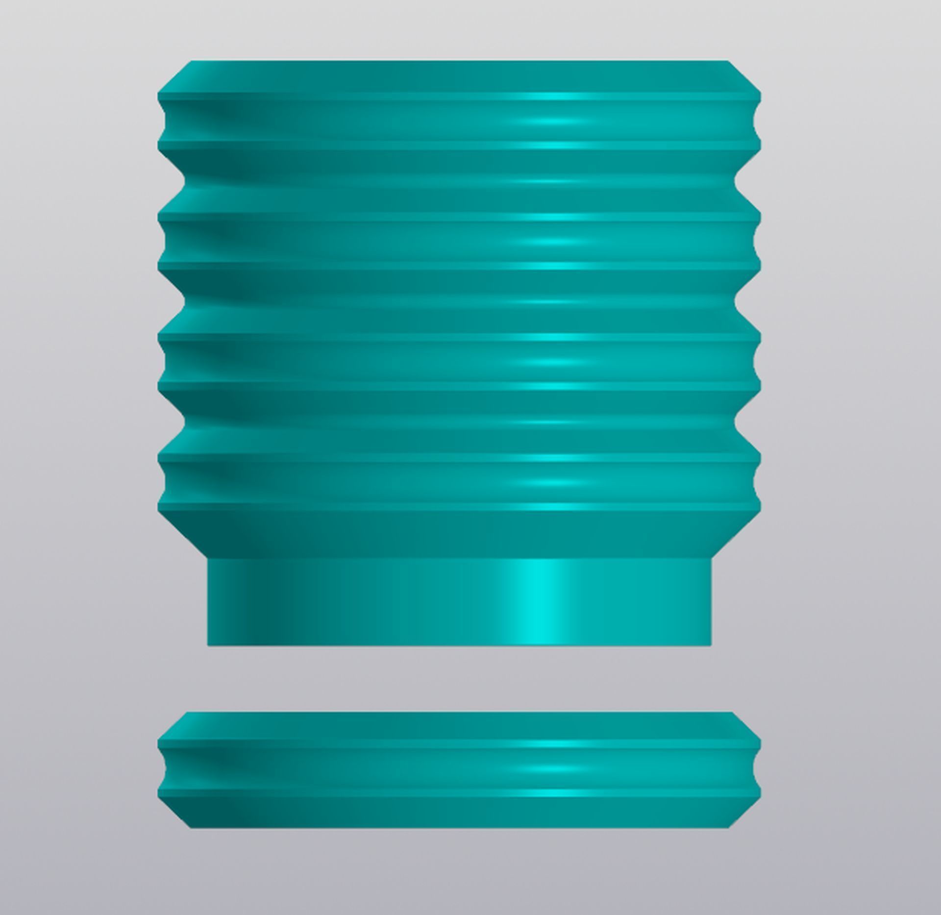 Planter Wave 3D print model_1