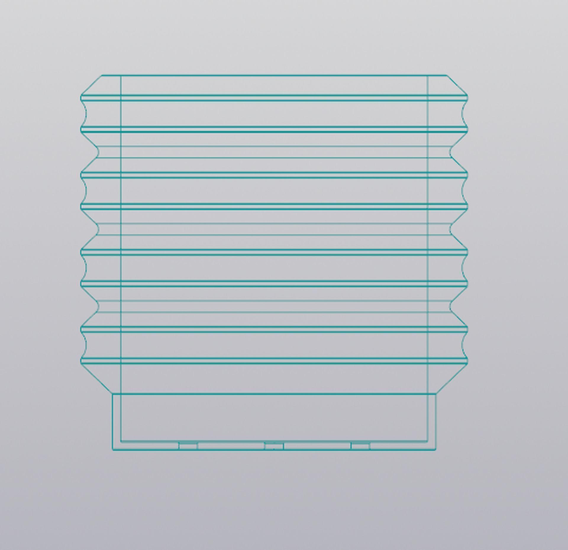 Planter Wave 3D print model_8