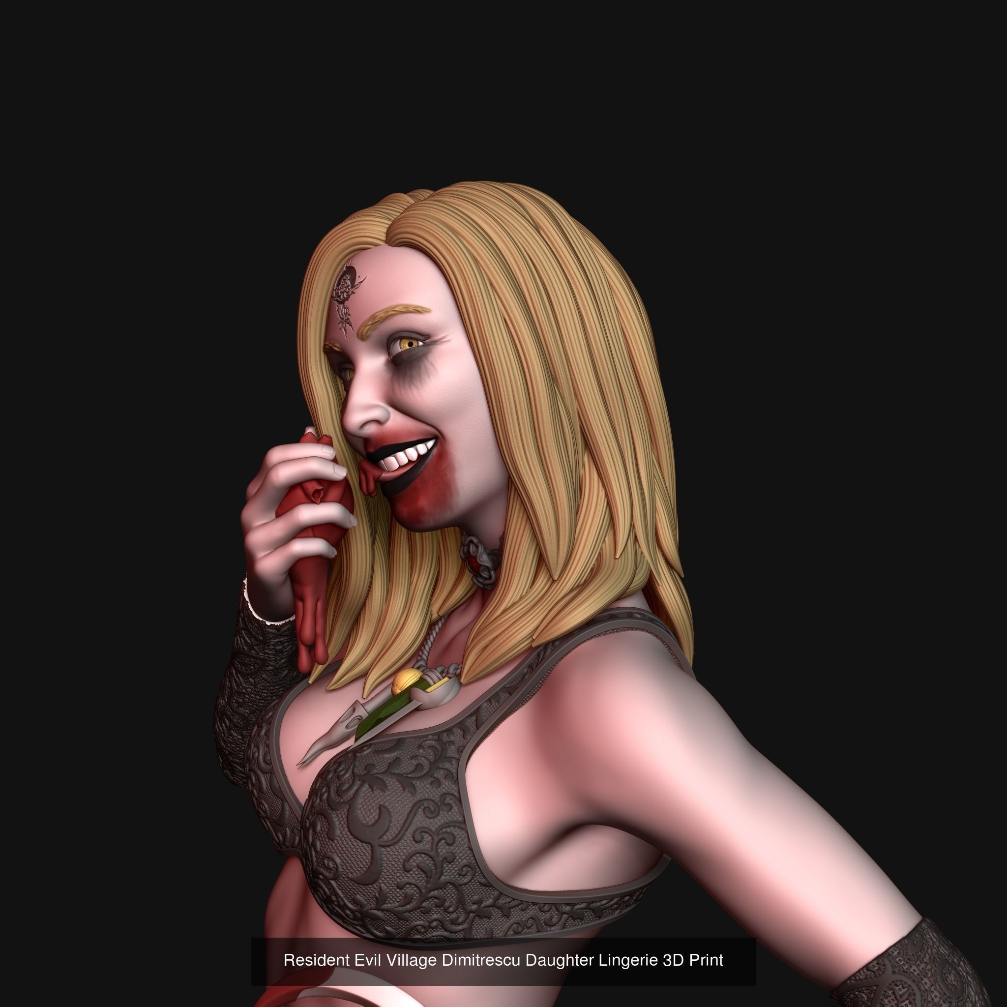 Resident Evil Village Dimitrescu Daughter Pack 3D Model Collection_2