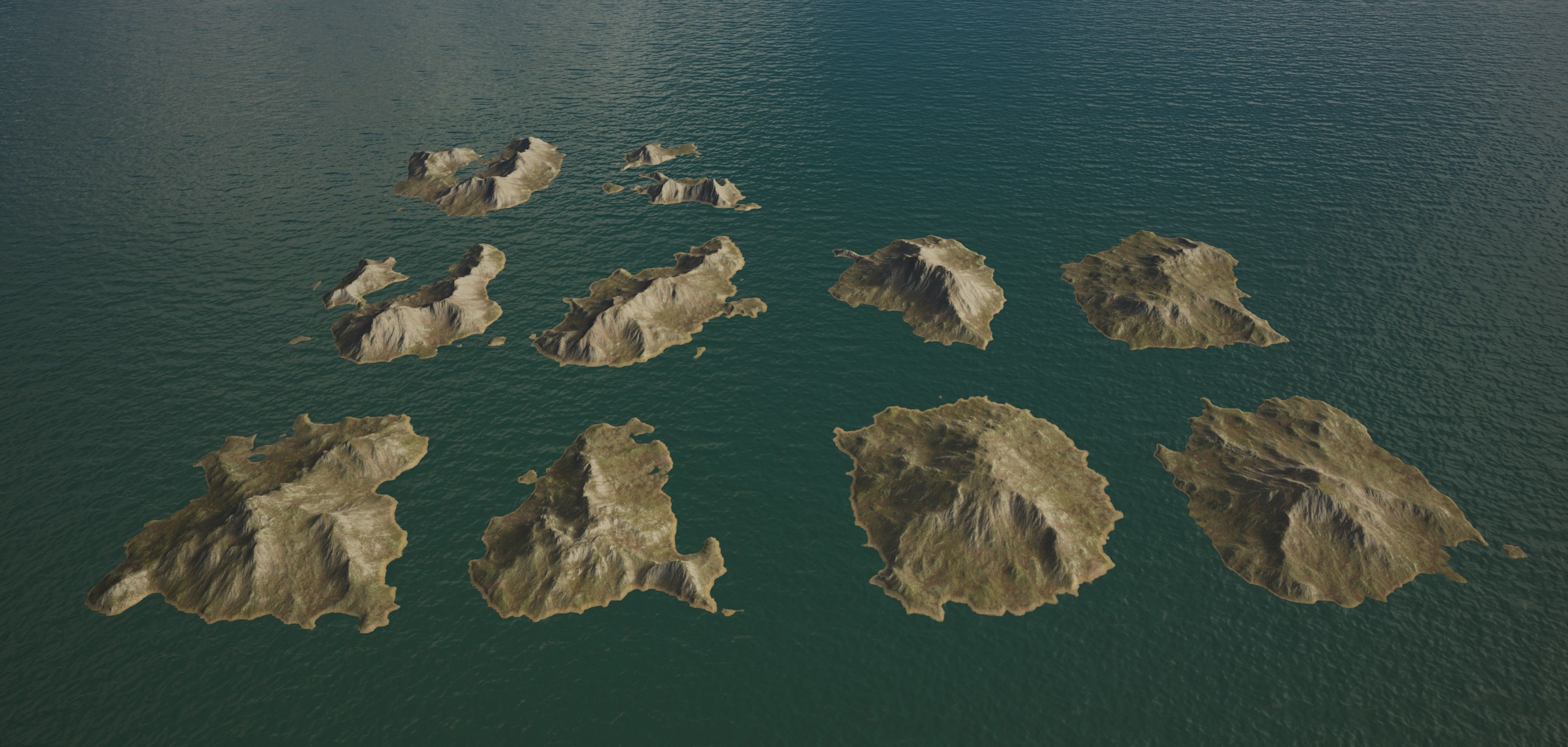 Background Island Pack 3D model | CGTrader