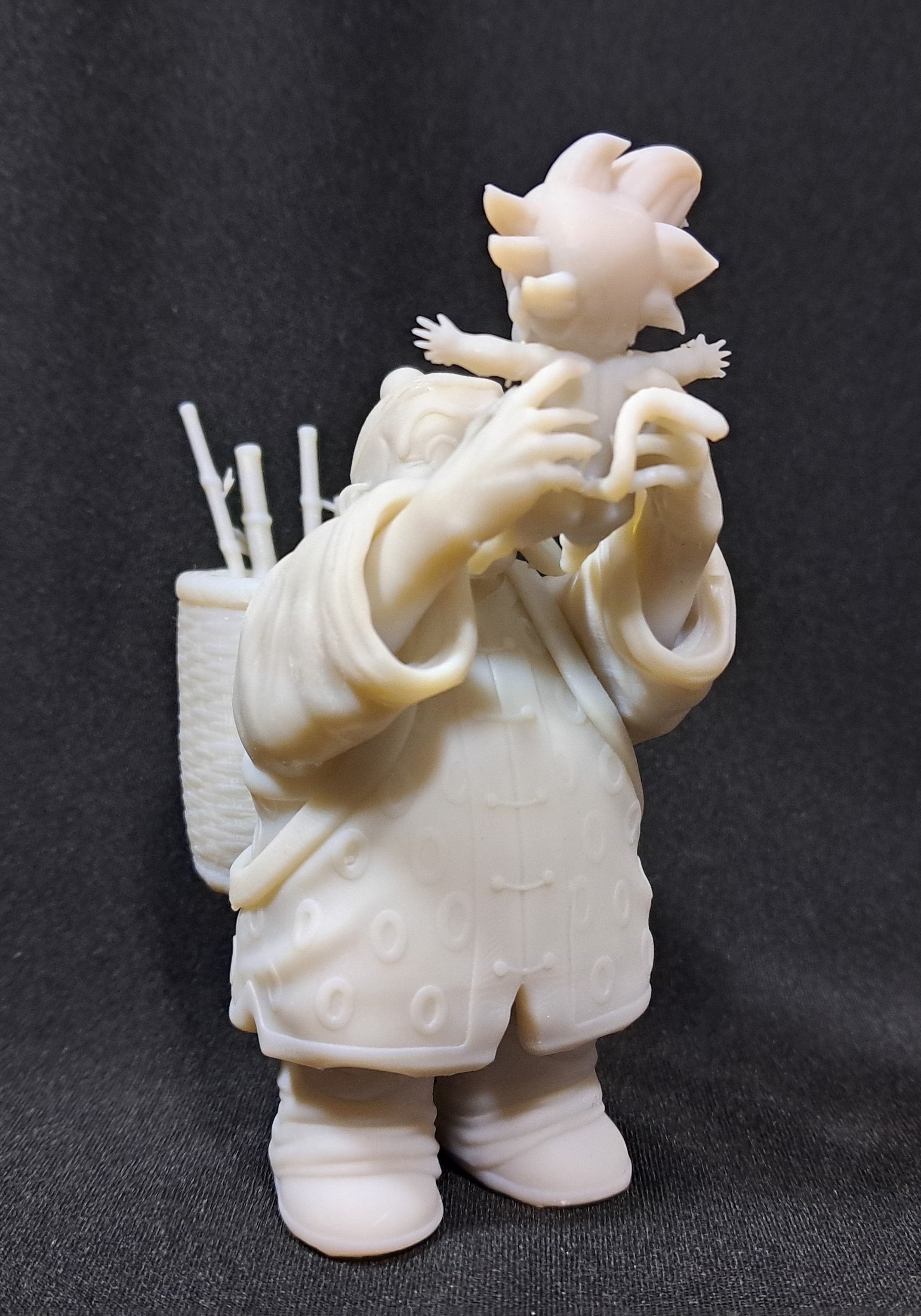 Grandpa Gohan and baby Goku 3D print model_10
