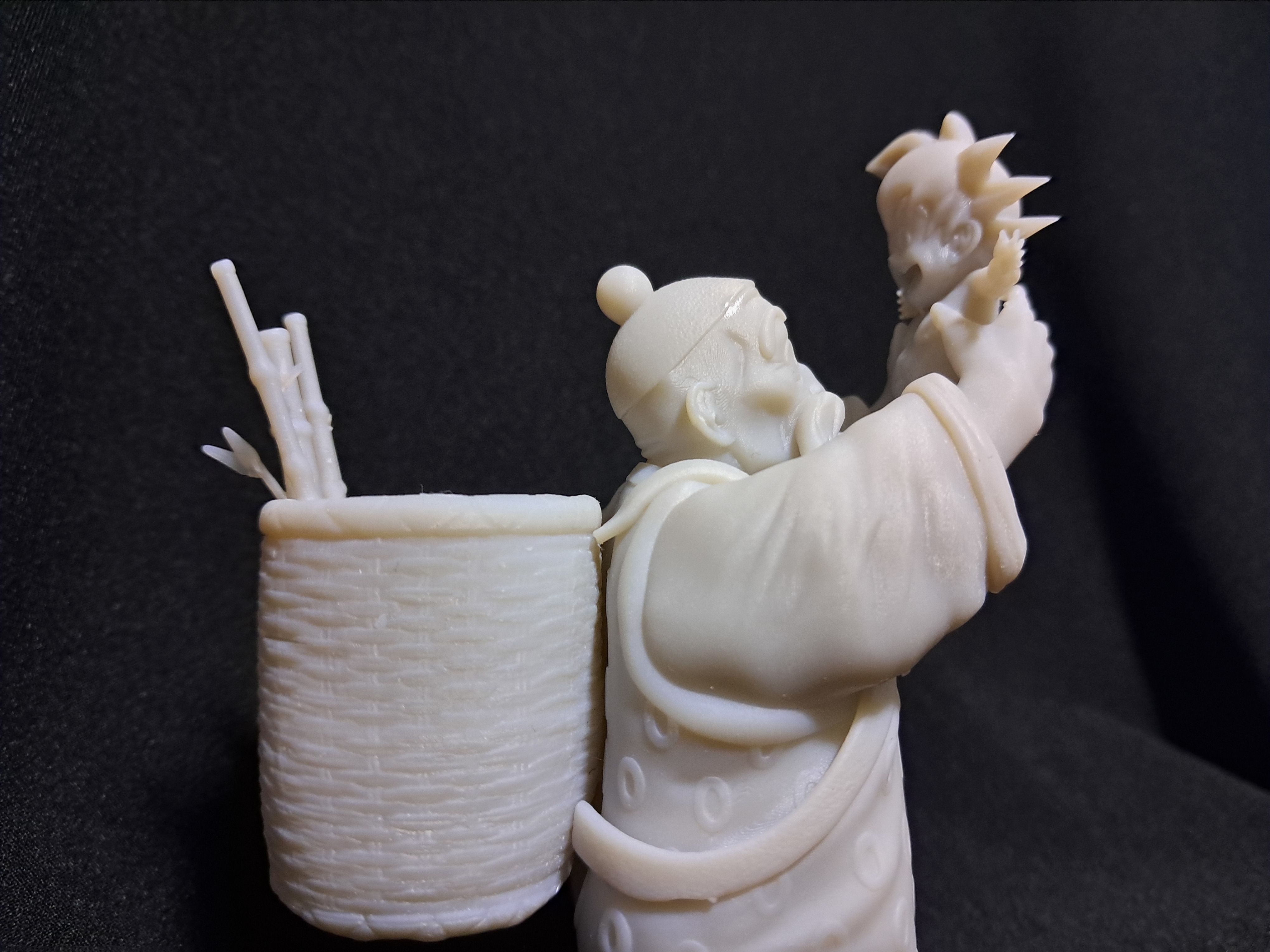 Grandpa Gohan and baby Goku 3D print model_11