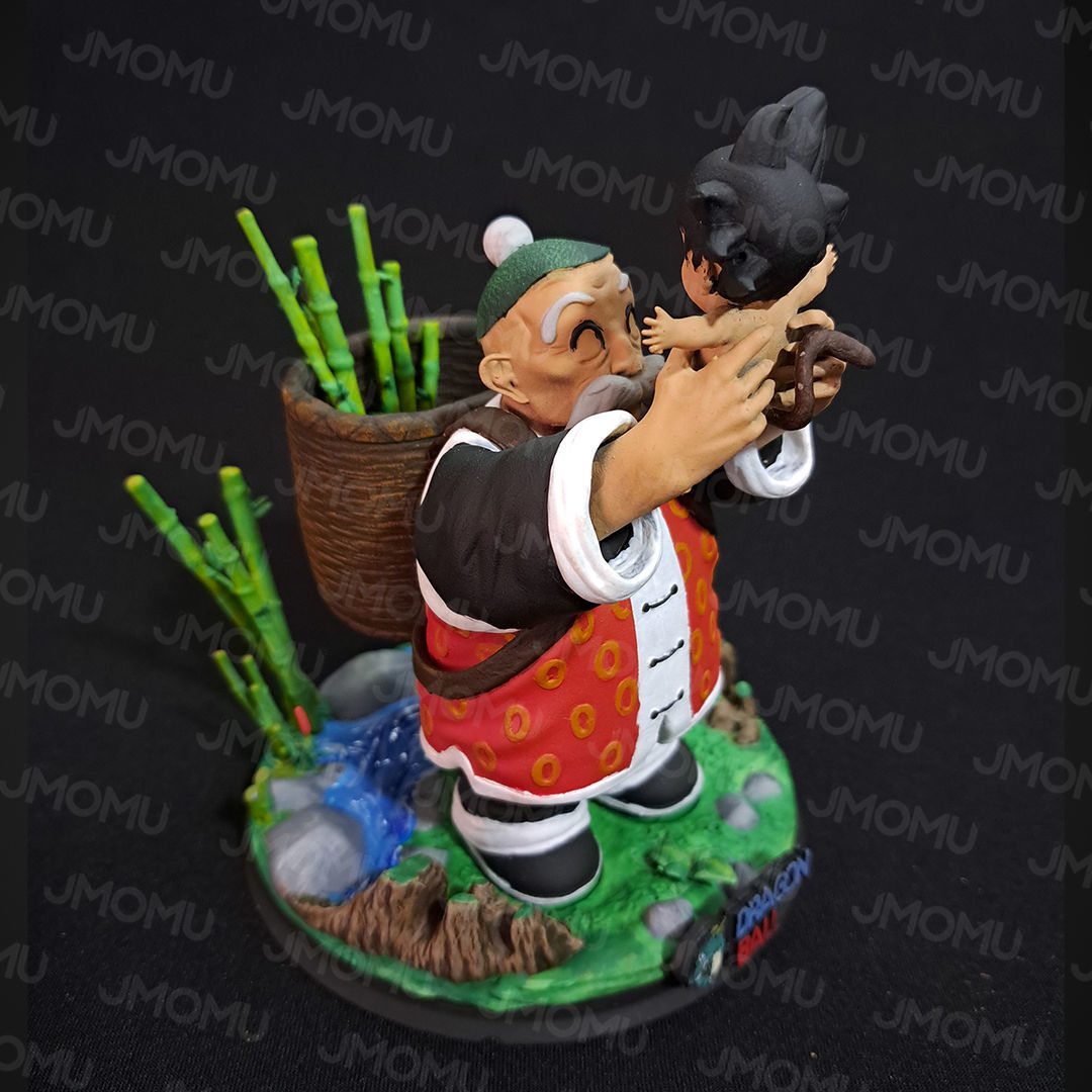 Grandpa Gohan and baby Goku 3D print model_4