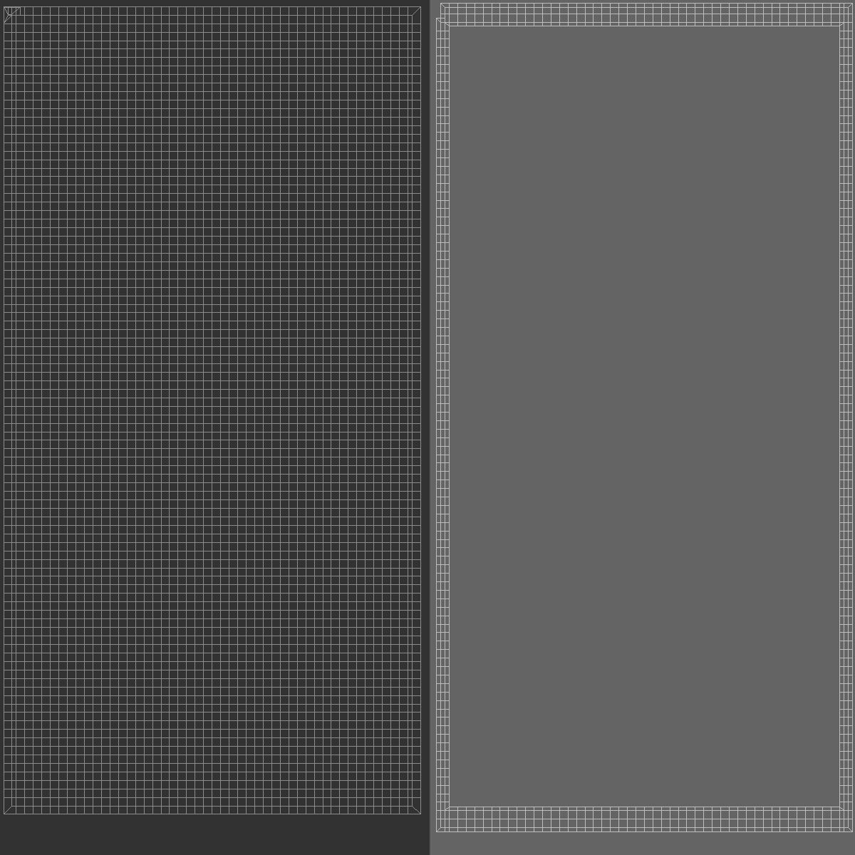 White Big Towel Hanging on Hook - hang bath spa sheet Low-poly 3D model_5