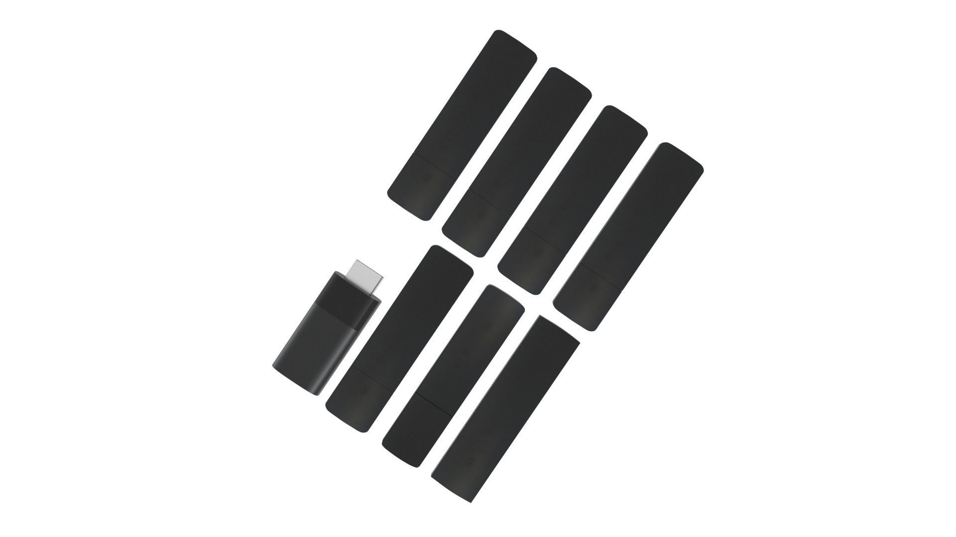 Xiaomi TV Box Remote Controls Set 3D model_5