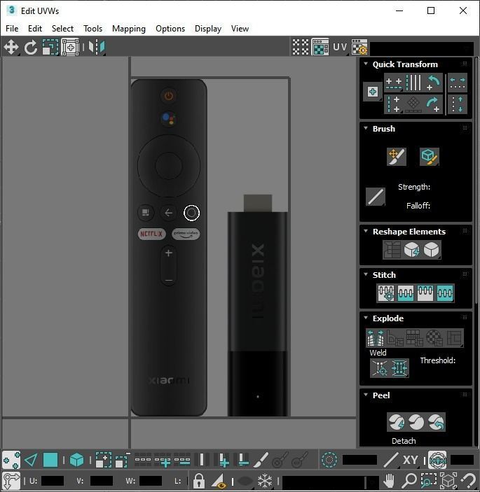 Xiaomi TV Box Remote Controls Set 3D model_93