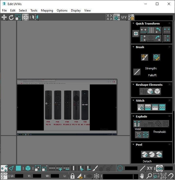 Xiaomi TV Box Remote Controls Set 3D model_96