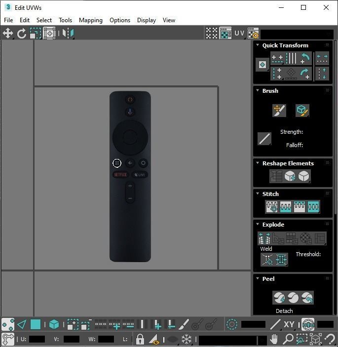 Xiaomi TV Box Remote Controls Set 3D model_68