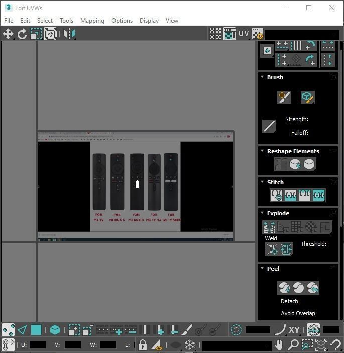 Xiaomi TV Box Remote Controls Set 3D model_88