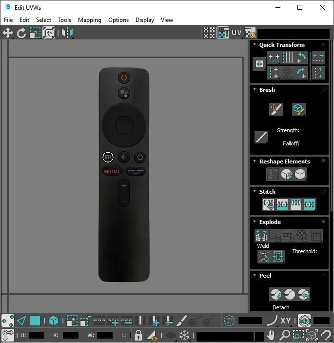 Xiaomi TV Box Remote Controls Set 3D model_73