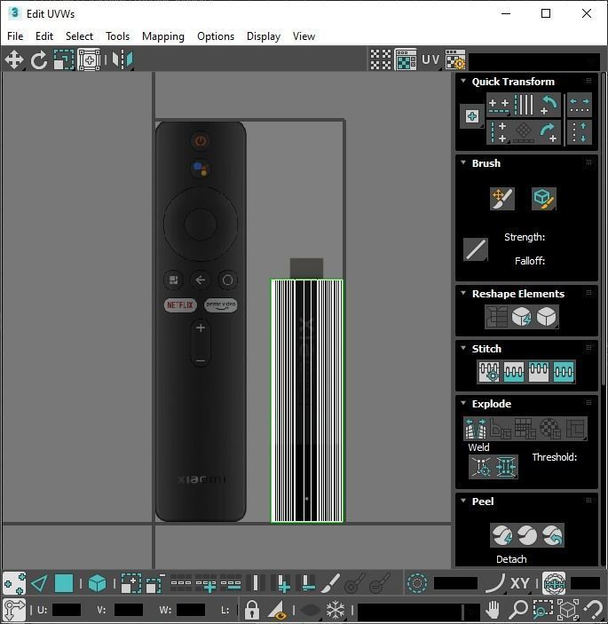 Xiaomi TV Box Remote Controls Set 3D model_110