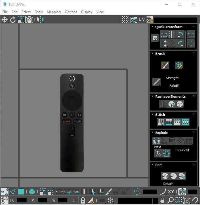 Xiaomi TV Box Remote Controls Set 3D model_58