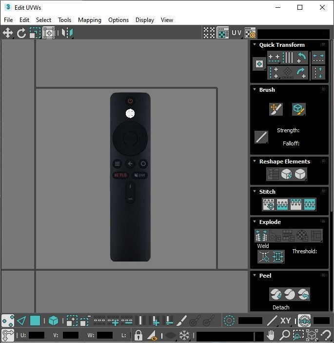 Xiaomi TV Box Remote Controls Set 3D model_83