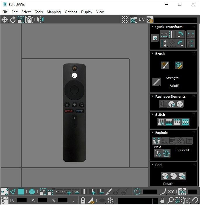 Xiaomi TV Box Remote Controls Set 3D model_60