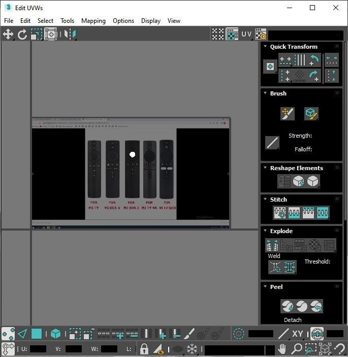 Xiaomi TV Box Remote Controls Set 3D model_94