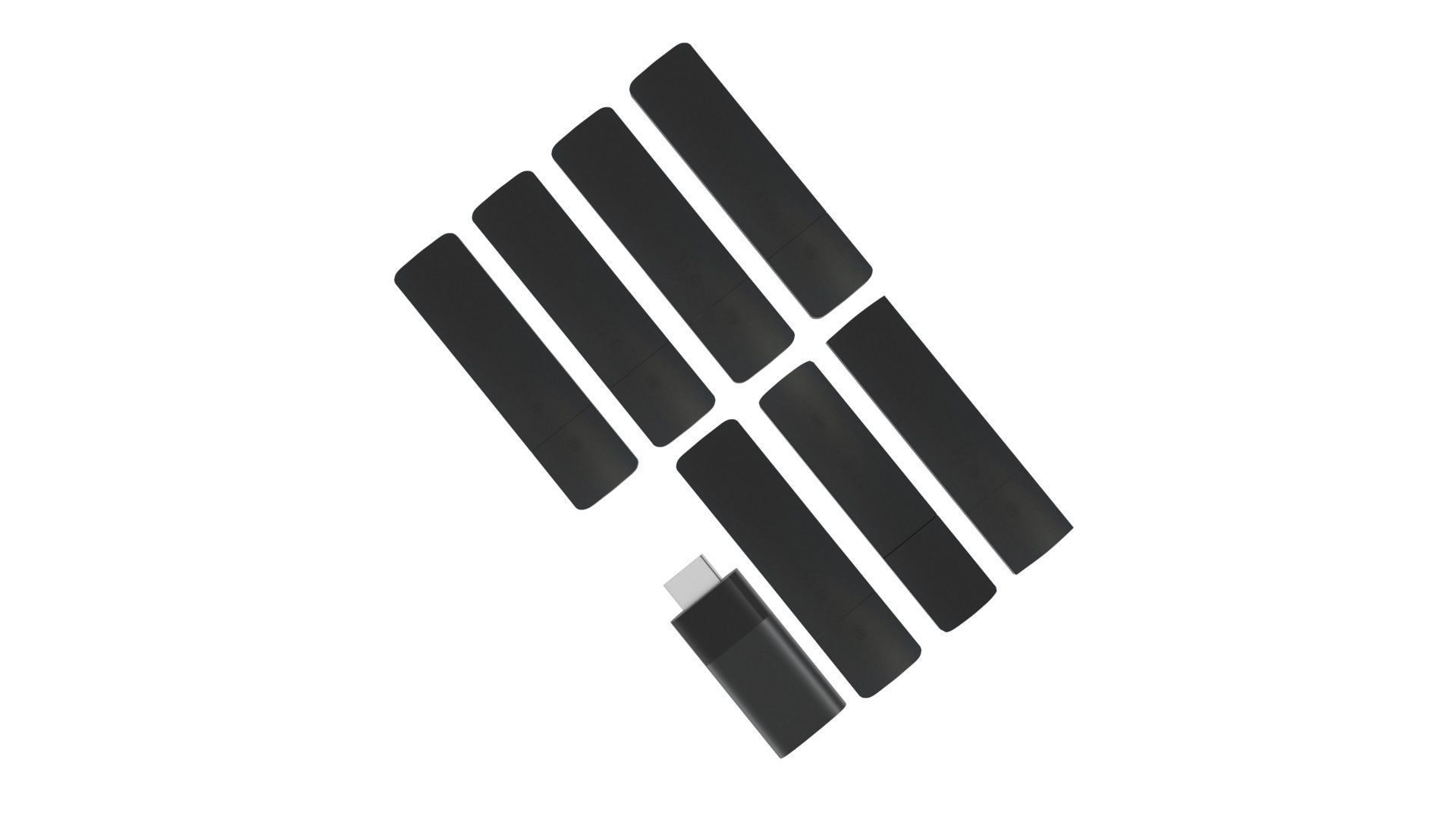 Xiaomi TV Box Remote Controls Set 3D model_4