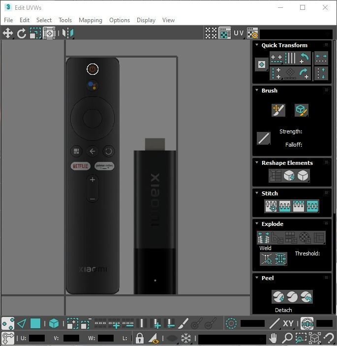 Xiaomi TV Box Remote Controls Set 3D model_81