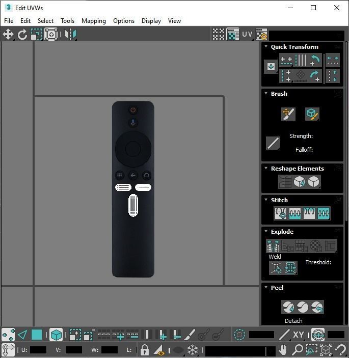 Xiaomi TV Box Remote Controls Set 3D model_86