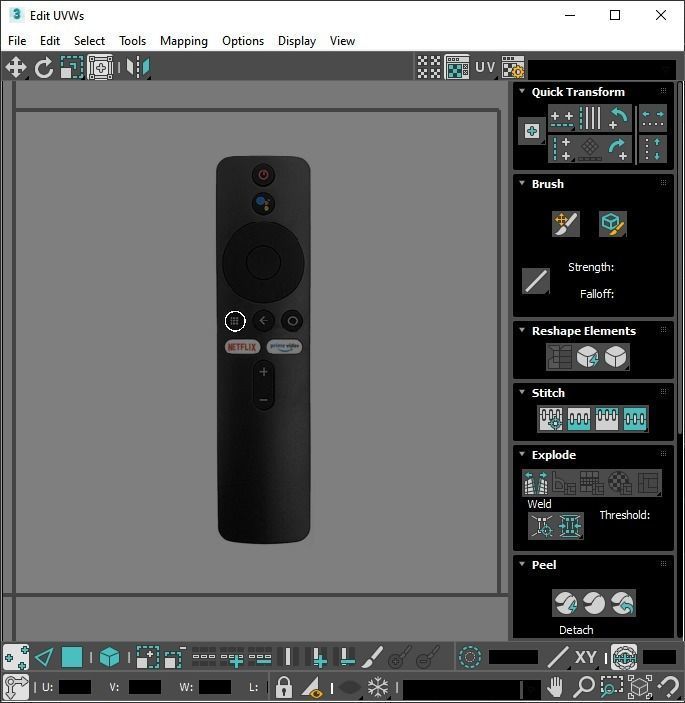 Xiaomi TV Box Remote Controls Set 3D model_77
