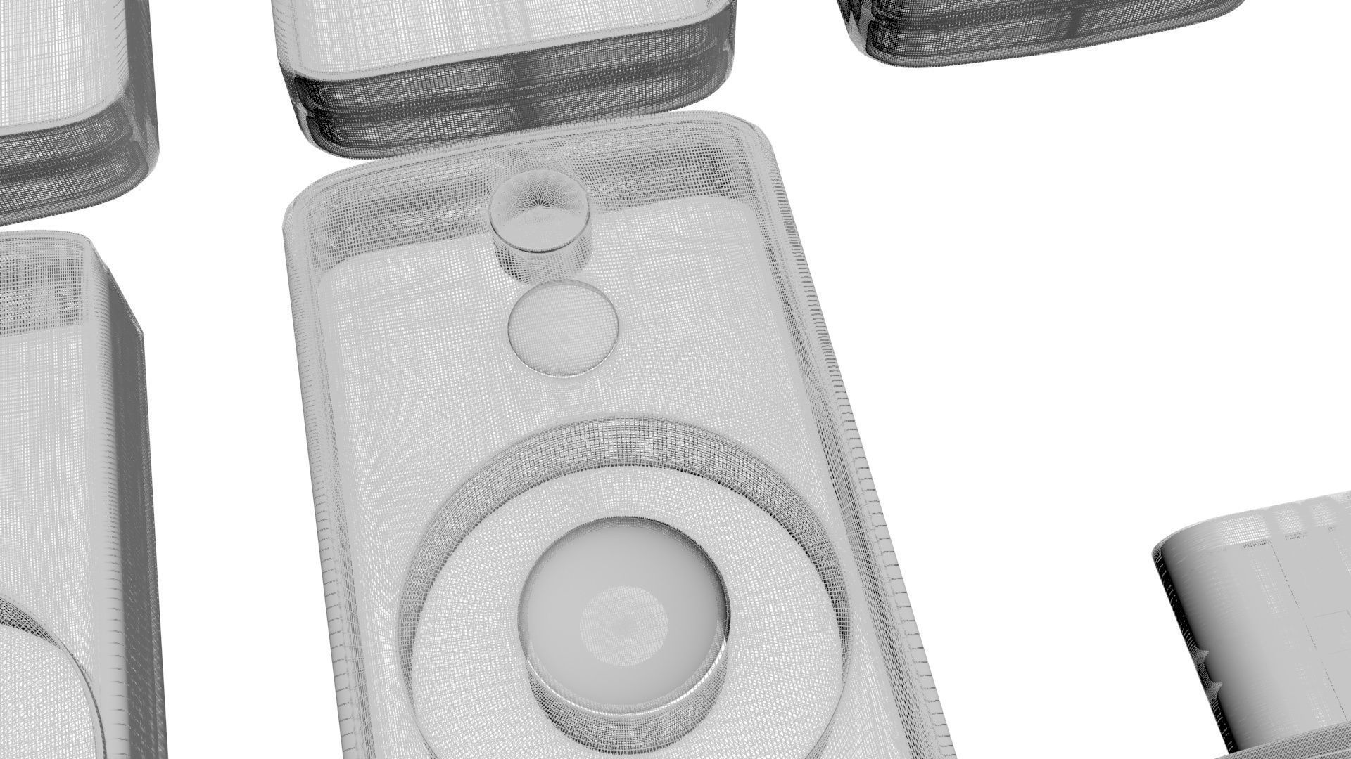 Xiaomi TV Box Remote Controls Set 3D model_30