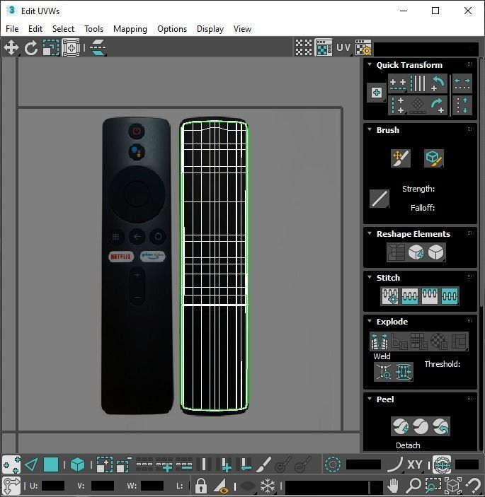 Xiaomi TV Box Remote Controls Set 3D model_99