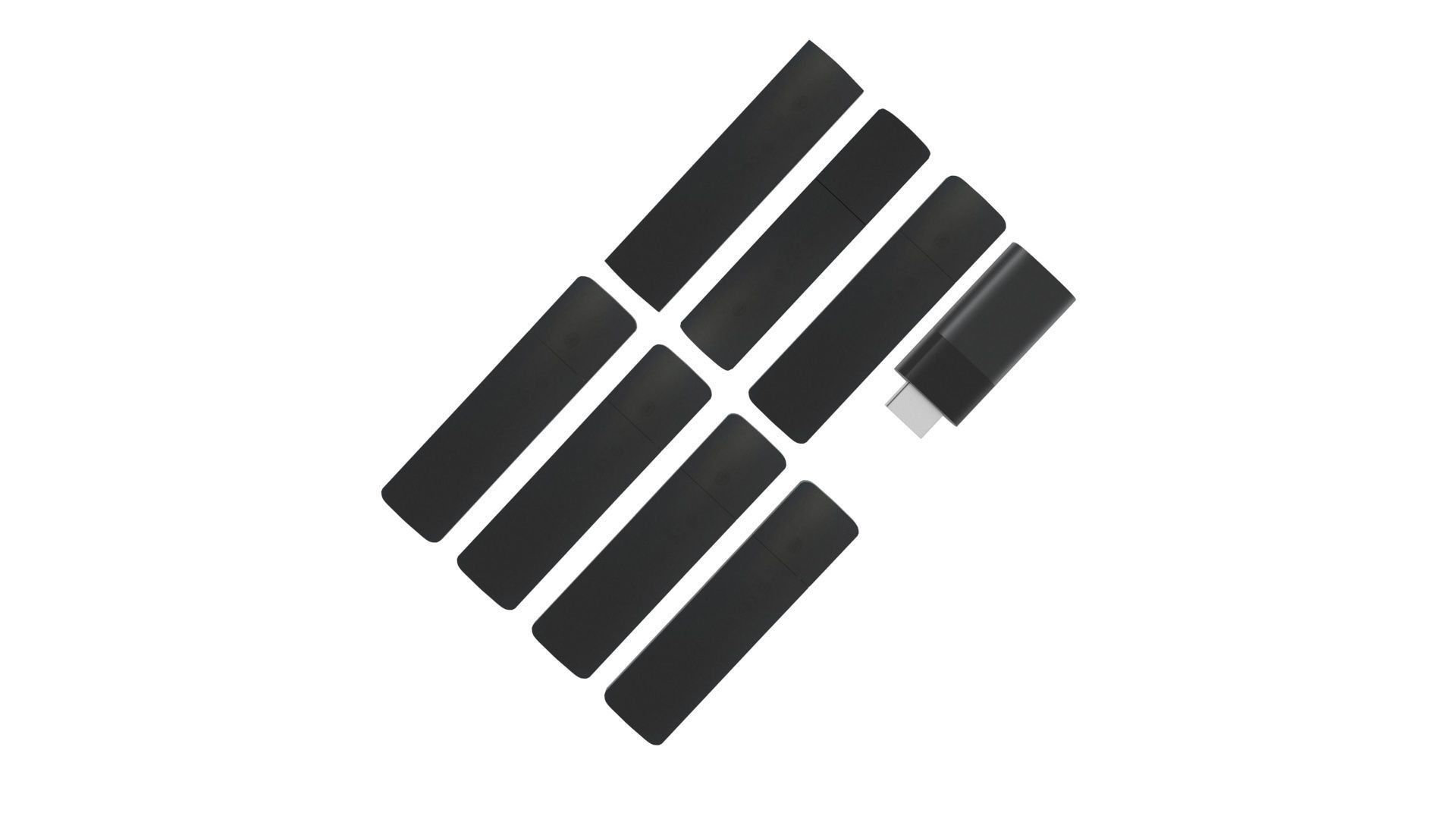 Xiaomi TV Box Remote Controls Set 3D model_6