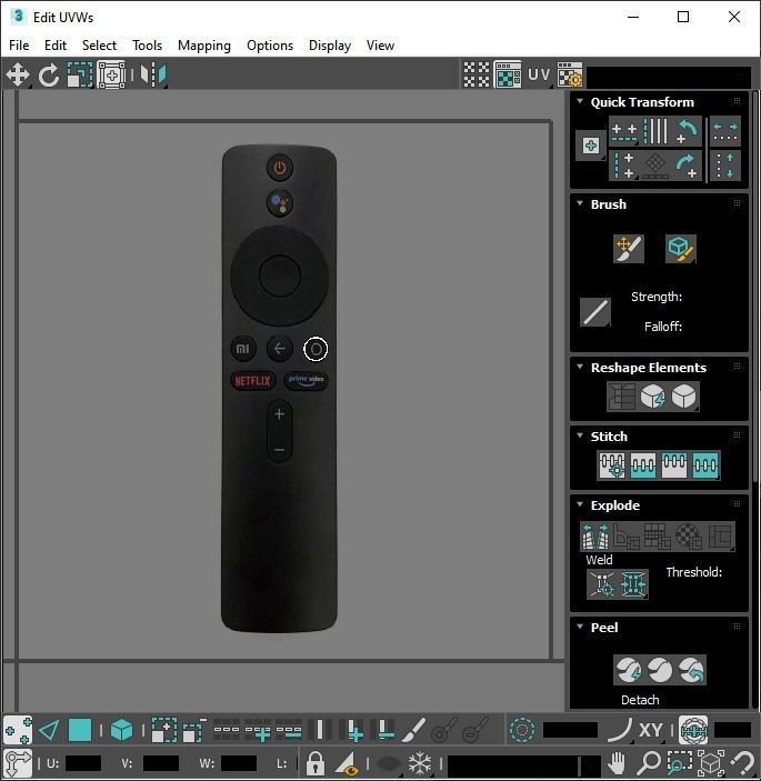 Xiaomi TV Box Remote Controls Set 3D model_61