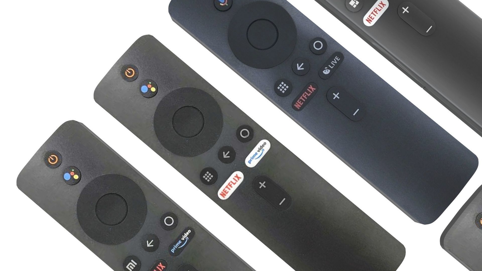 Xiaomi TV Box Remote Controls Set 3D model_8