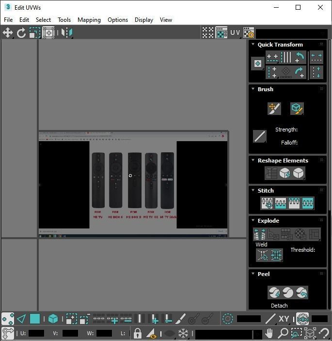 Xiaomi TV Box Remote Controls Set 3D model_92