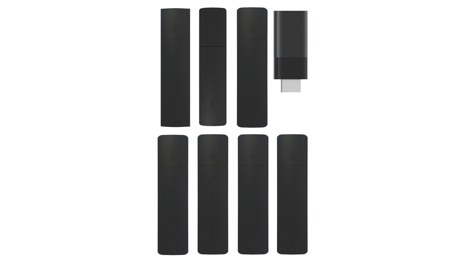 Xiaomi TV Box Remote Controls Set 3D model_22