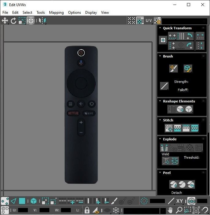 Xiaomi TV Box Remote Controls Set 3D model_87