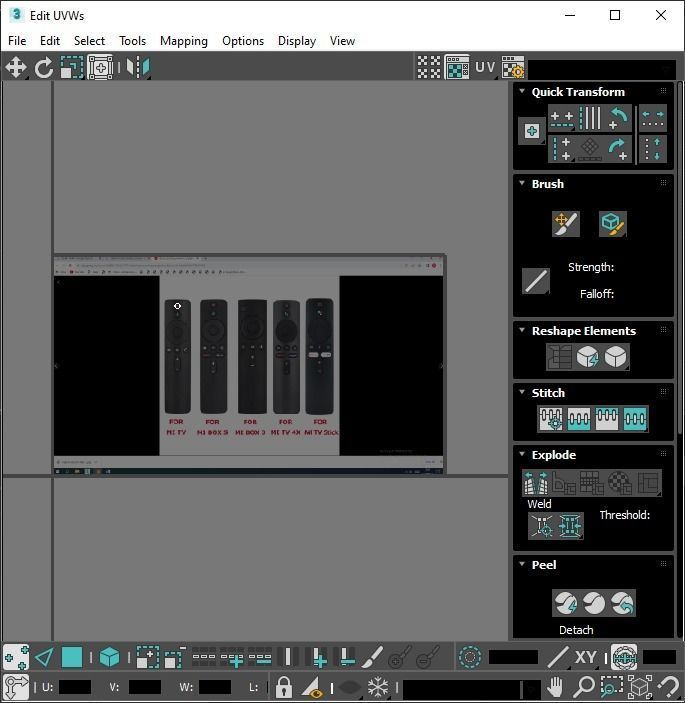 Xiaomi TV Box Remote Controls Set 3D model_97