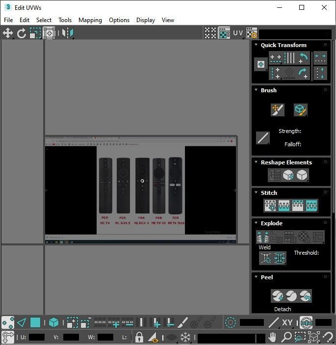 Xiaomi TV Box Remote Controls Set 3D model_102