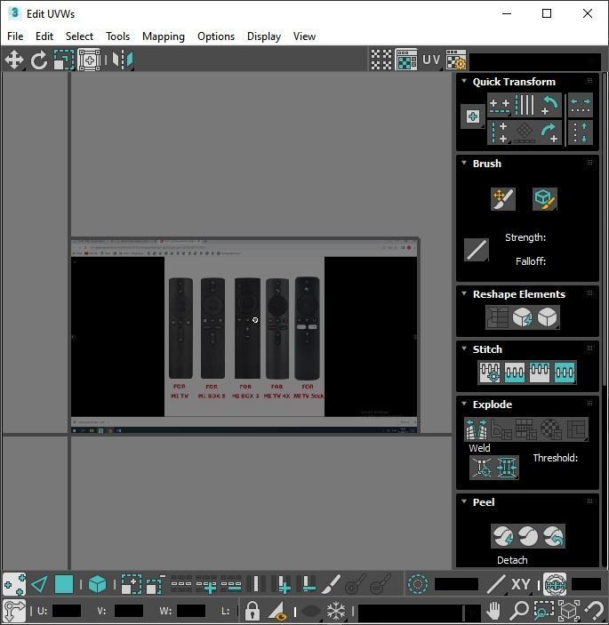 Xiaomi TV Box Remote Controls Set 3D model_91