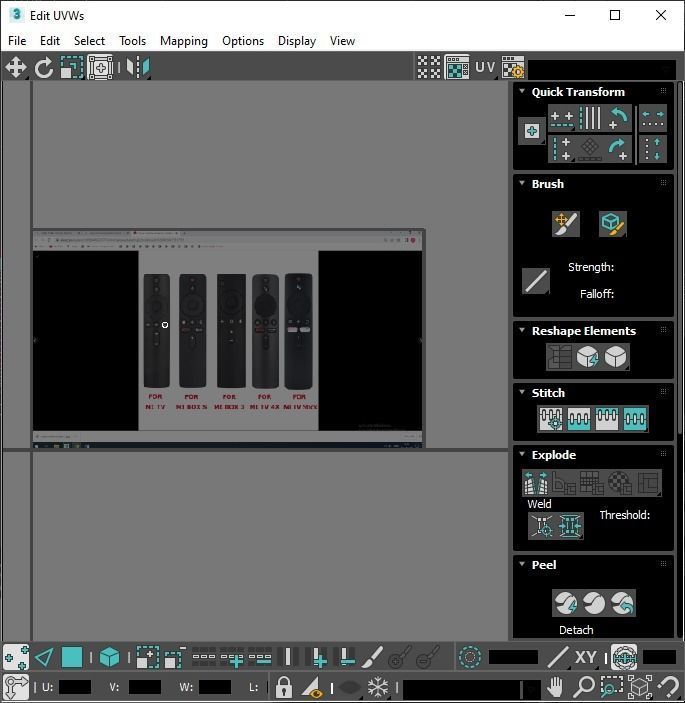 Xiaomi TV Box Remote Controls Set 3D model_108