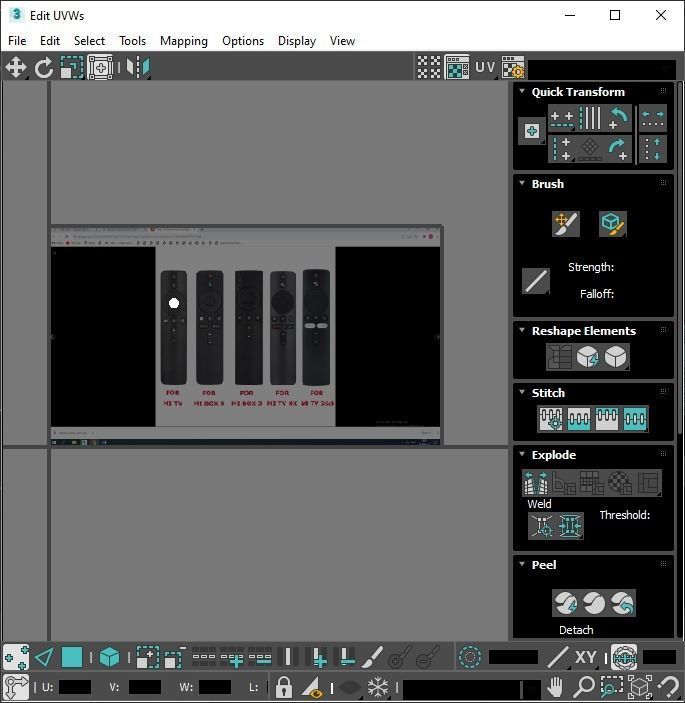 Xiaomi TV Box Remote Controls Set 3D model_112