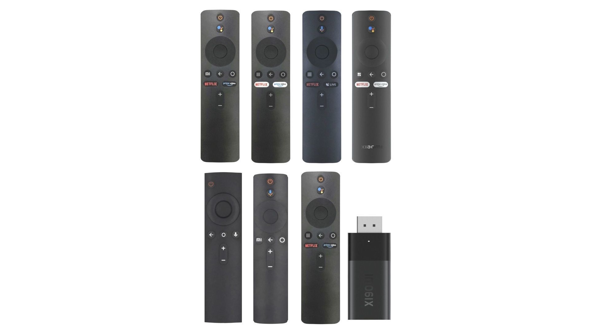 Xiaomi TV Box Remote Controls Set 3D model_21