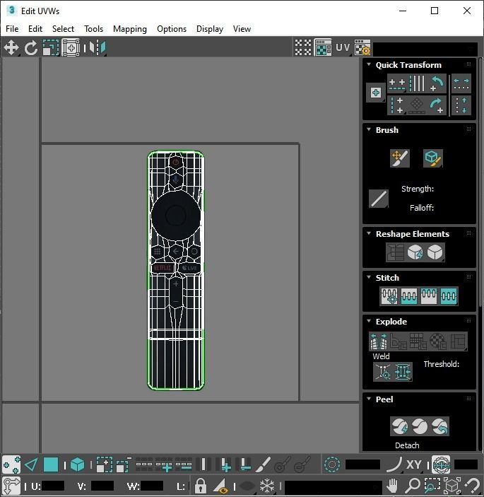 Xiaomi TV Box Remote Controls Set 3D model_74