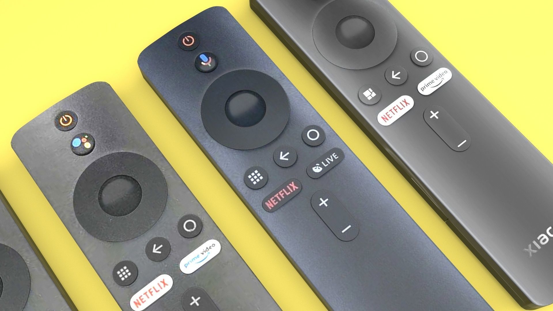 Xiaomi TV Box Remote Controls Set 3D model_45