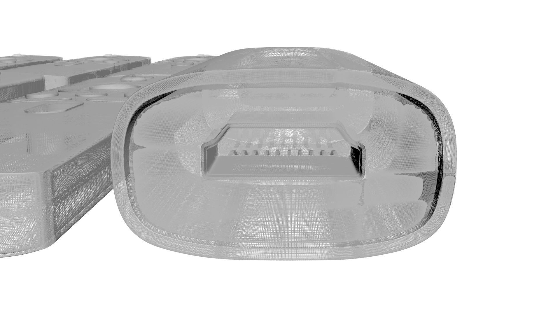 Xiaomi TV Box Remote Controls Set 3D model_28