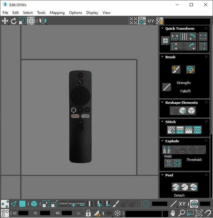 Xiaomi TV Box Remote Controls Set 3D model_103