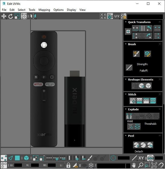 Xiaomi TV Box Remote Controls Set 3D model_95