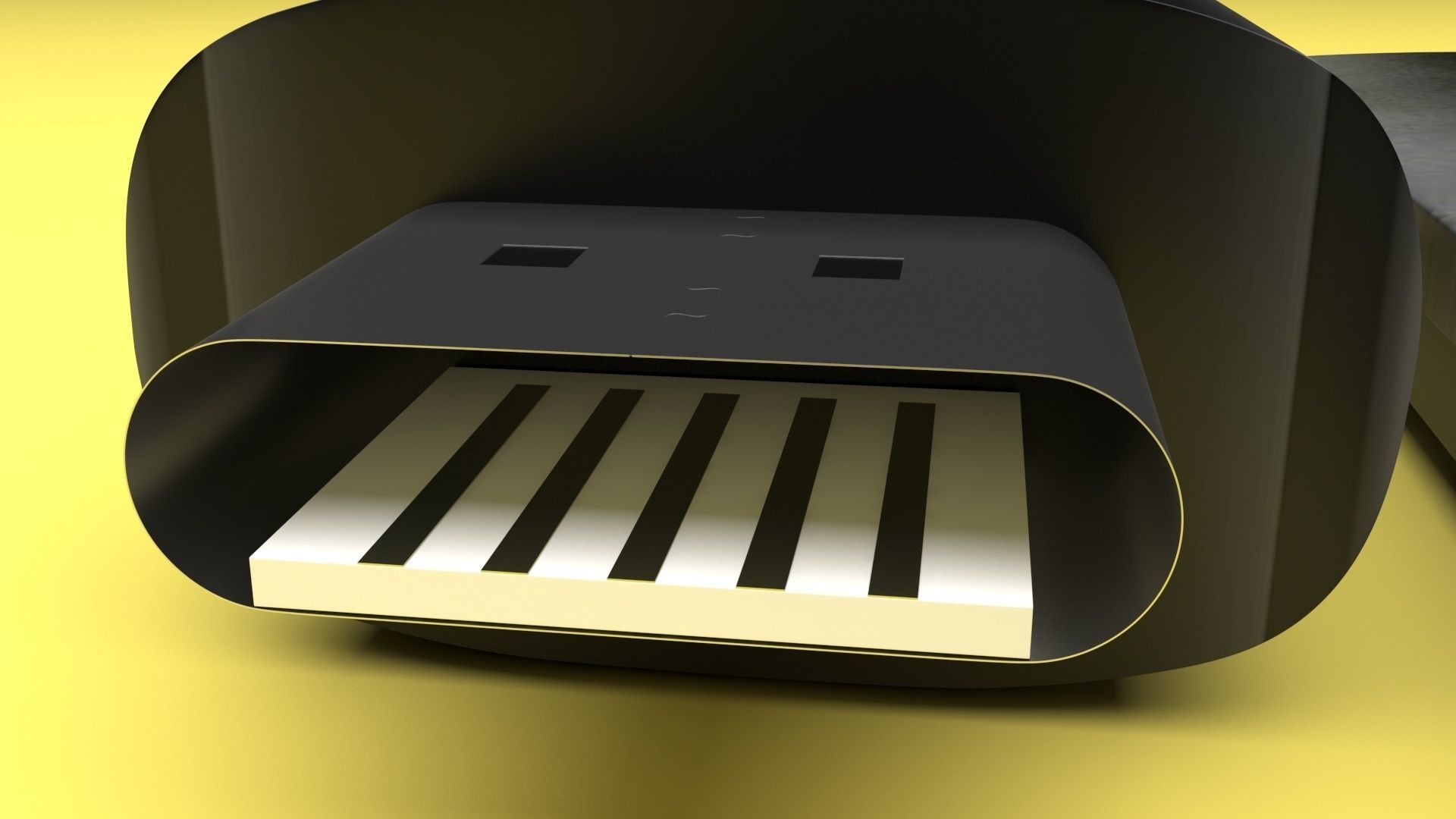 Xiaomi TV Box Remote Controls Set 3D model_51